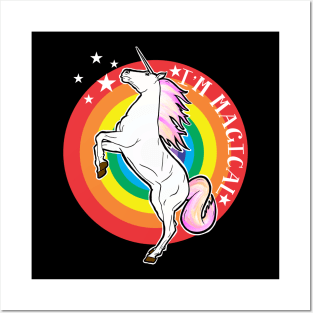 Unicorn I'm Magical Posters and Art